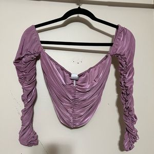 Forever 21 scrunch crop top